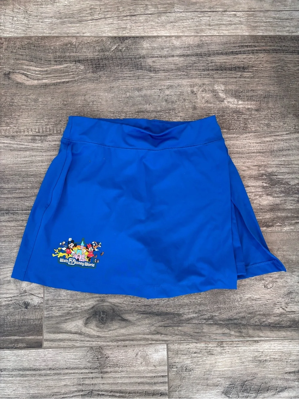 Disney Royal Blue Mini Skort with Character Patch kids sz:M preowned 183#